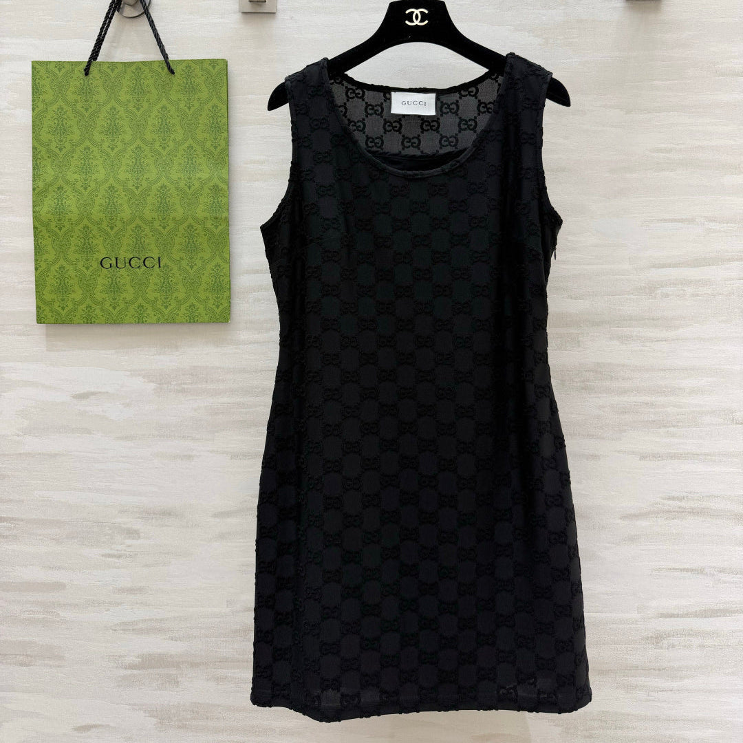 GUCCI 26S SLEEVELESS BLACK DRESS 396