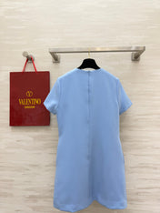 VALENTINO 26S SHORT-SLEEVE MINI DRESS 395
