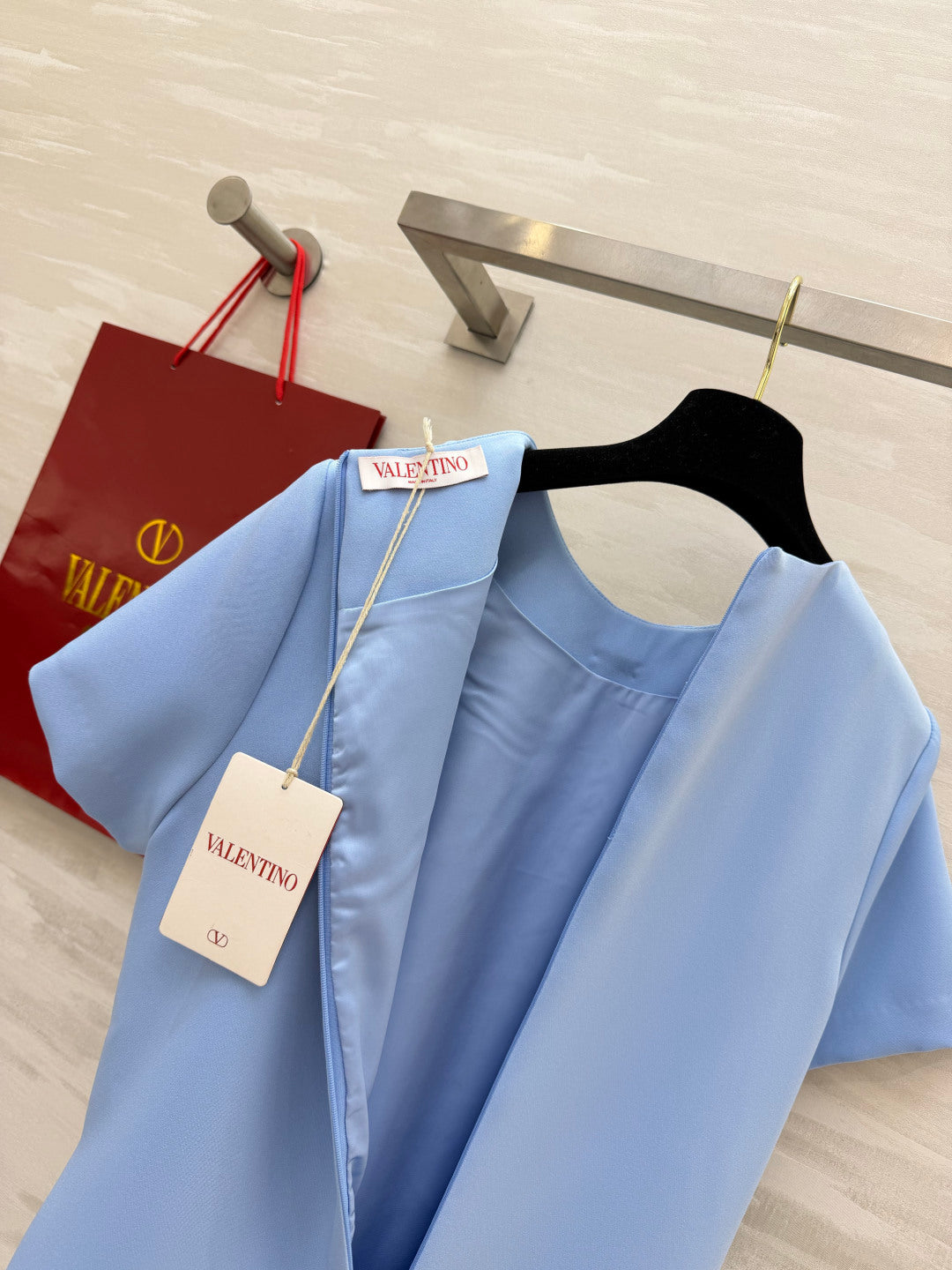 VALENTINO 26S SHORT-SLEEVE MINI DRESS 395
