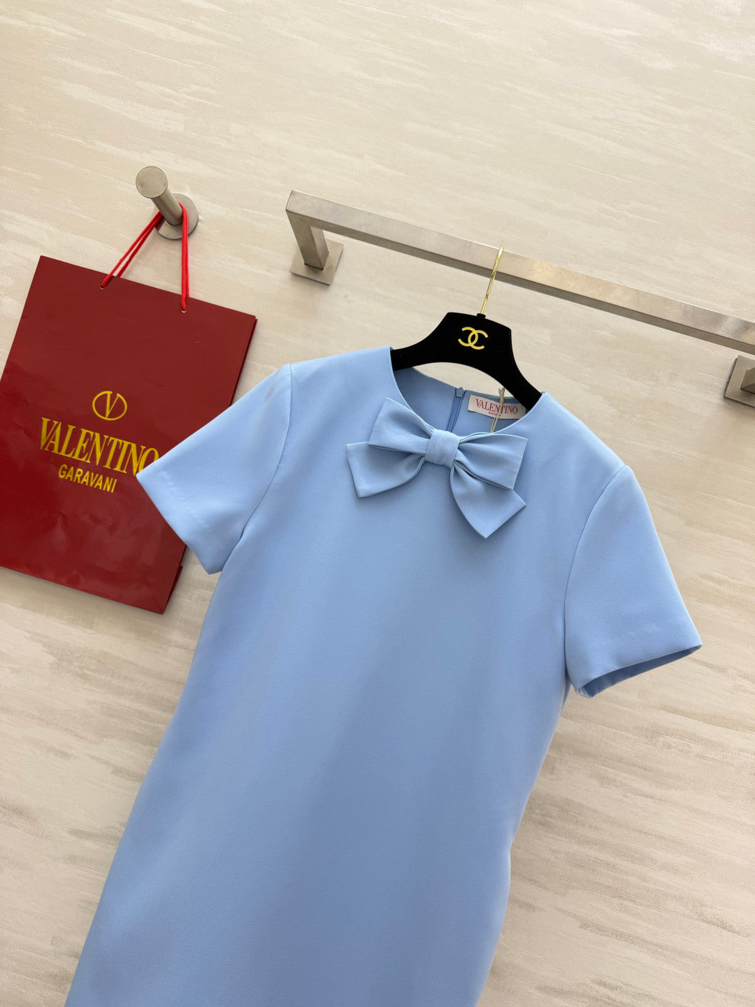 VALENTINO 26S SHORT-SLEEVE MINI DRESS 395