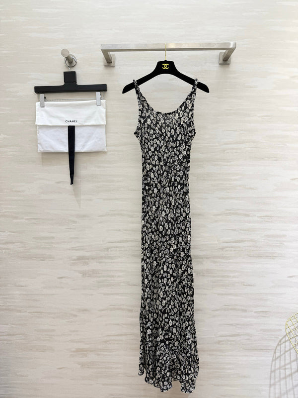 CHANEL 26S FLORAL MAXI SLIP DRESS 1330