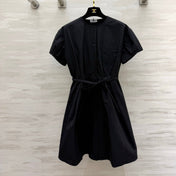 LOEWE 26S BELTED PUFF-SLEEVE SHIRT DRESS 565