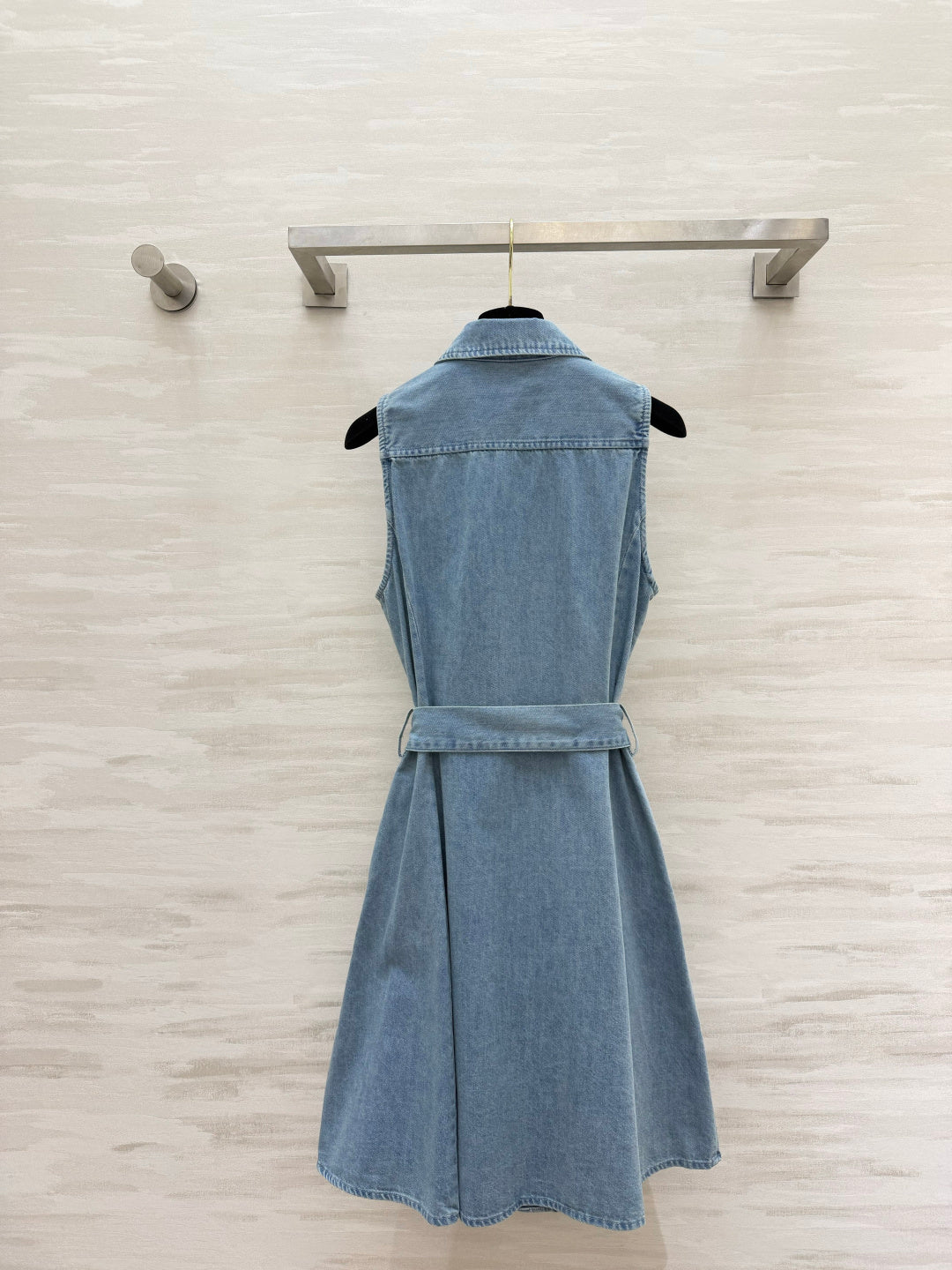 RALPH LAUREN 26S SLEEVELESS DENIM SHIRT DRESS 306