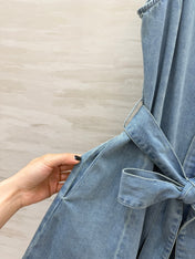 RALPH LAUREN 26S SLEEVELESS DENIM SHIRT DRESS 306