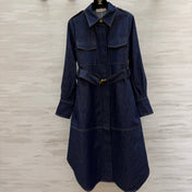 ZIMMERMANN 26S BELTED SHIRT MIDI DRESS 282