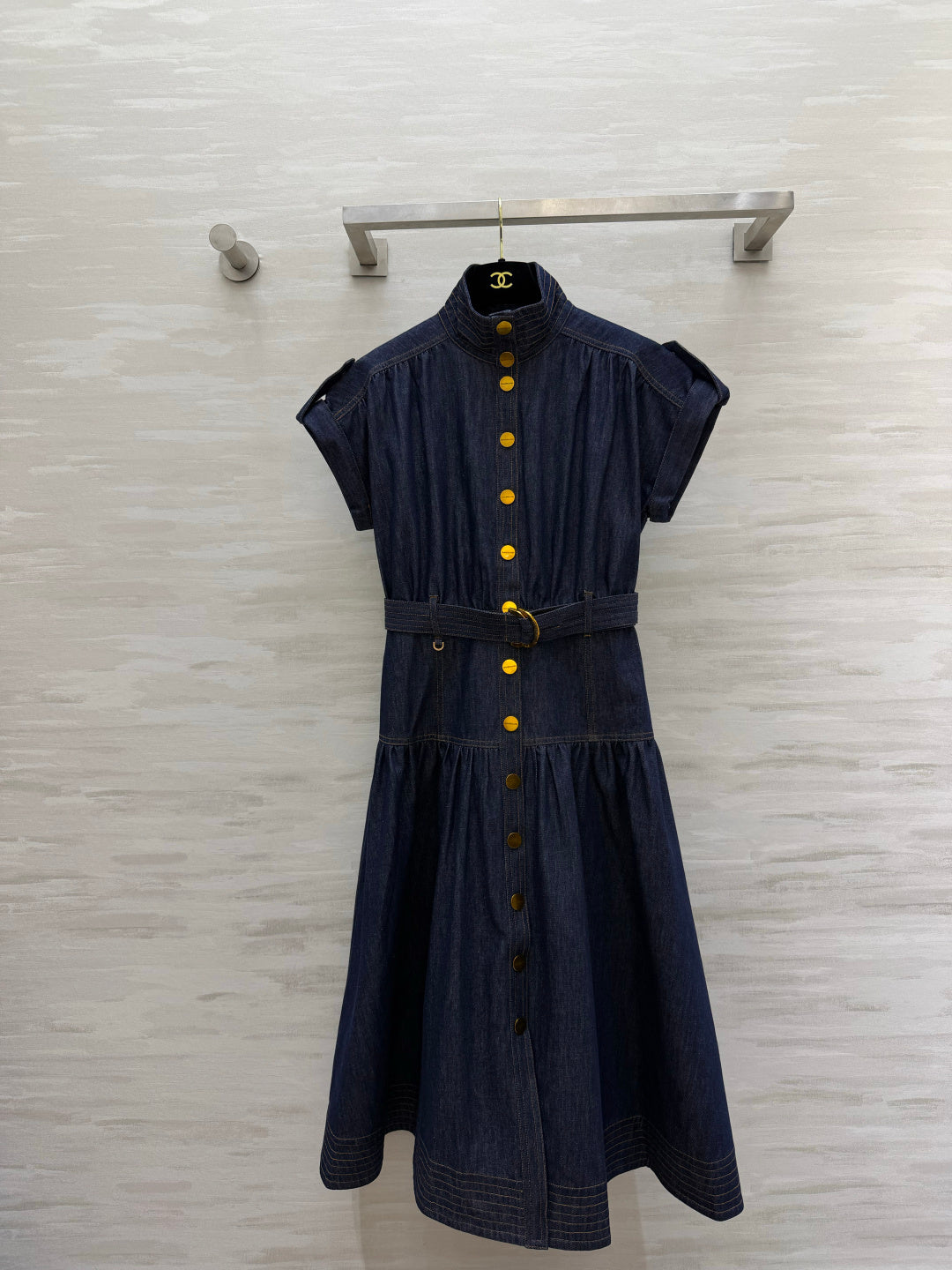 ZIMMERMANN 26S BELTED BUTTON-FRONT MIDI DRESS 279