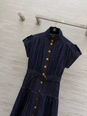 ZIMMERMANN 26S BELTED BUTTON-FRONT MIDI DRESS 279