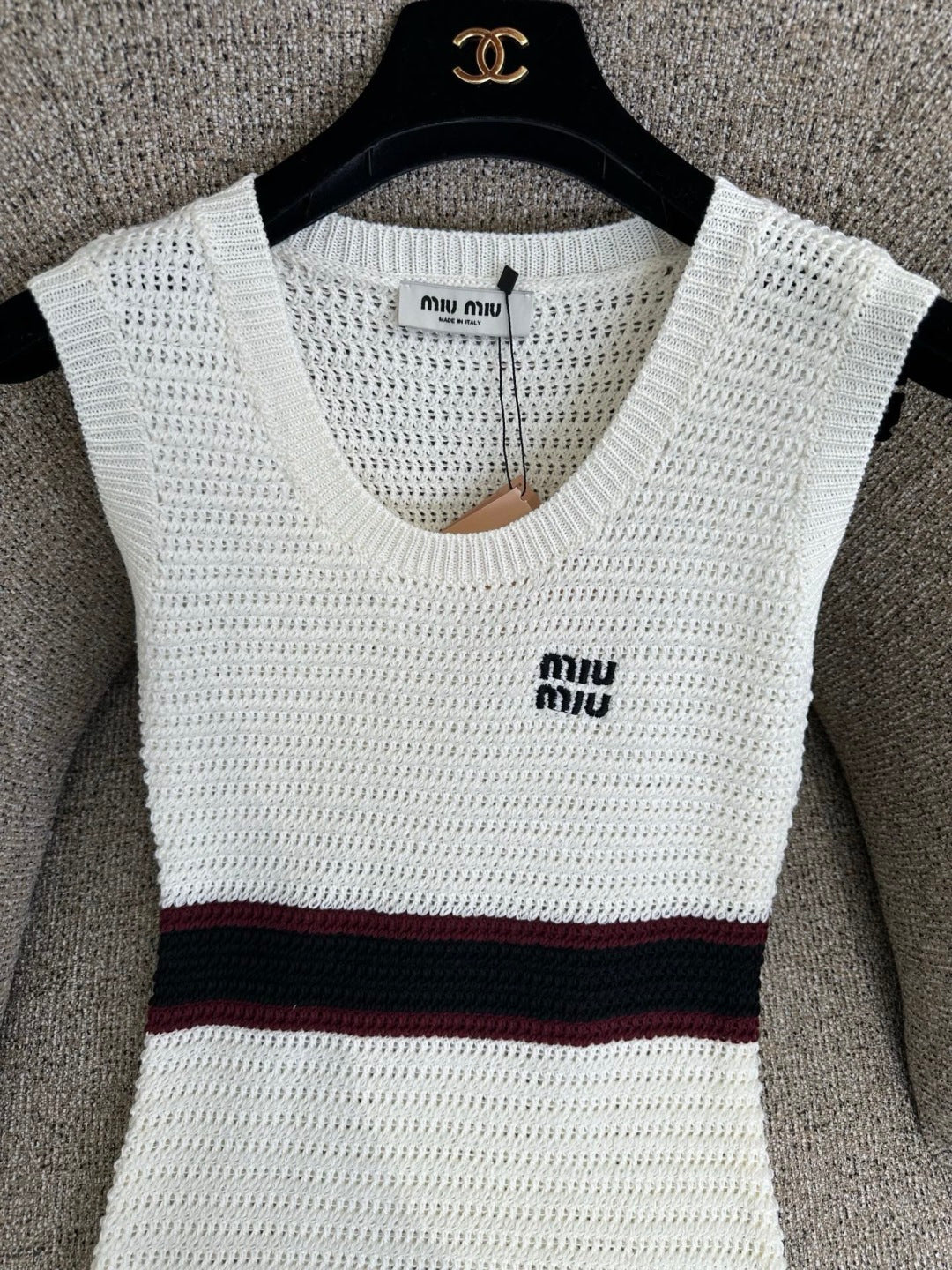 MIUMIU 26S SLEEVELESS KNIT DRESS STYLE 1110