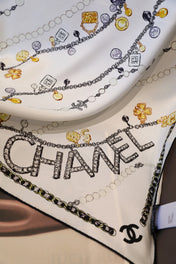 CHANEL 26S SCARF 90 IN SILK 311796