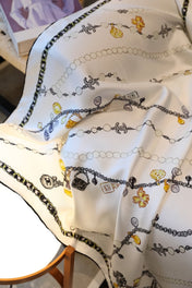CHANEL 26S SCARF 90 IN SILK 311796