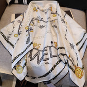 CHANEL 26S SCARF 90 IN SILK 311796