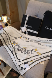 CHANEL 26S SCARF 90 IN SILK 311796