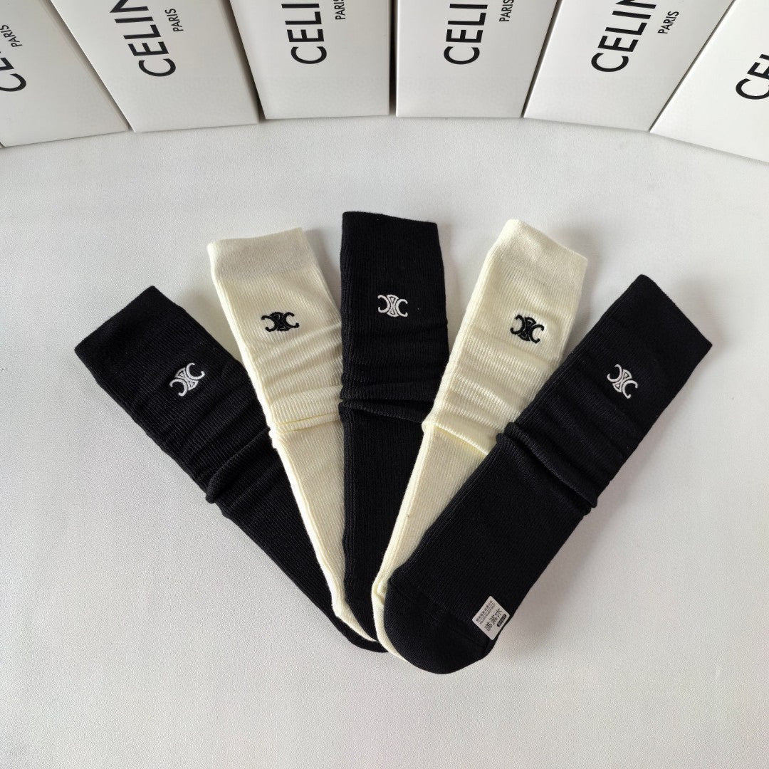 CELINE 26S CREW SOCKS 546750 (1 BOX)