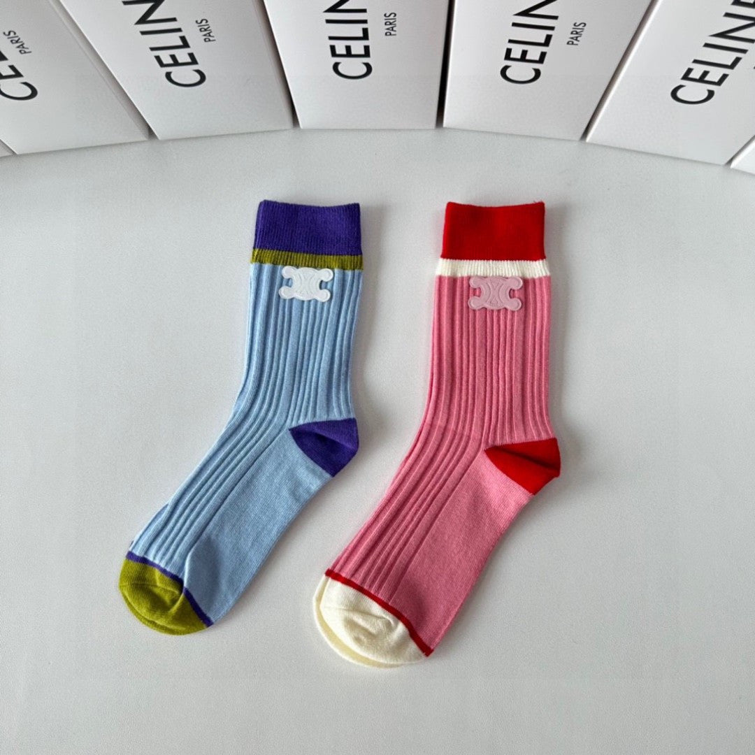 CELINE 26S CREW SOCKS 569235 (1 BOX)
