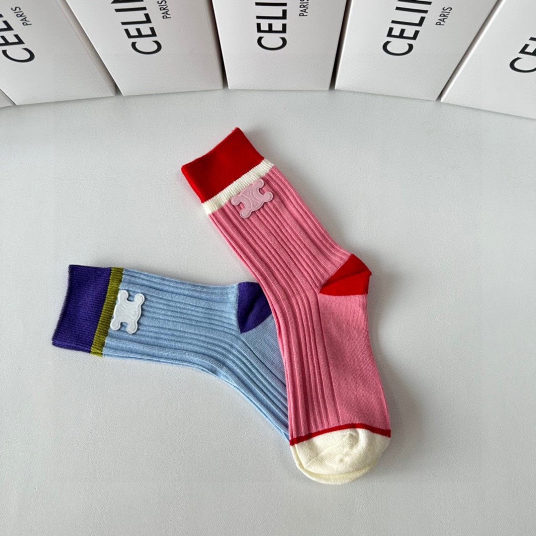 CELINE 26S CREW SOCKS 569235 (1 BOX)