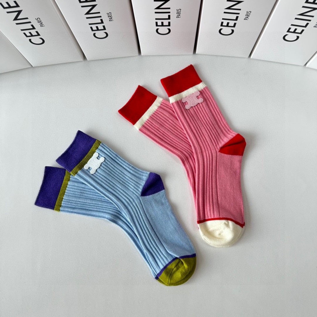 CELINE 26S CREW SOCKS 569235 (1 BOX)