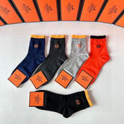 HERMES 26S CREW SOCKS 557549 (1 BOX)