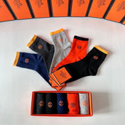 HERMES 26S CREW SOCKS 557549 (1 BOX)