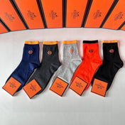 HERMES 26S CREW SOCKS 557549 (1 BOX)