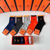 HERMES 26S CREW SOCKS 557549 (1 BOX)
