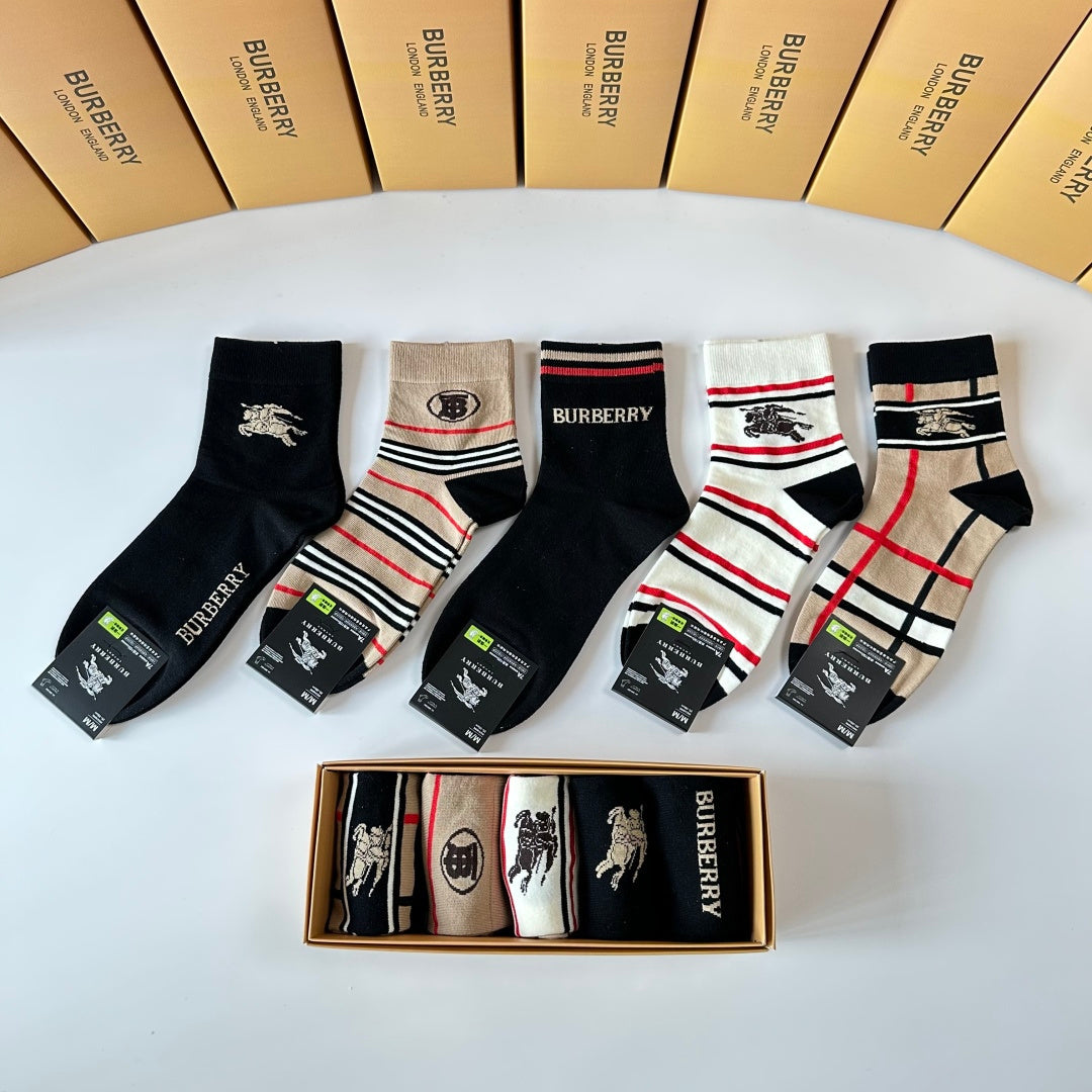 BURBERRY 26S ANKLE SOCKS 263812 (1 BOX)
