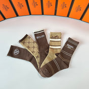 HERMES 26S CREW SOCKS 278225 (1 BOX)
