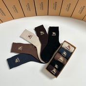BURBERRY 26S CREW SOCKS 282310 (1 BOX)