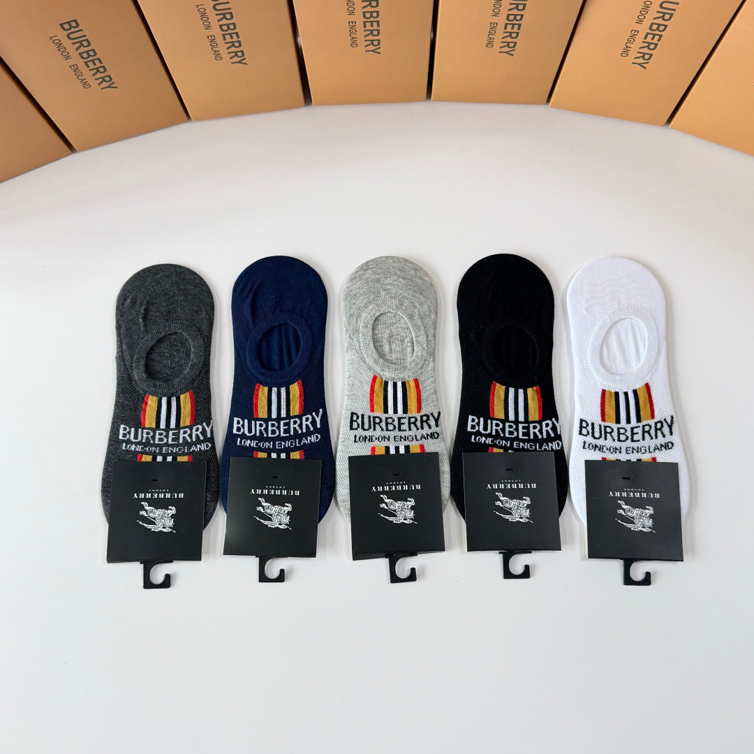 BURBERRY 26S NO-SHOW SOCKS 301510 (1 BOX)