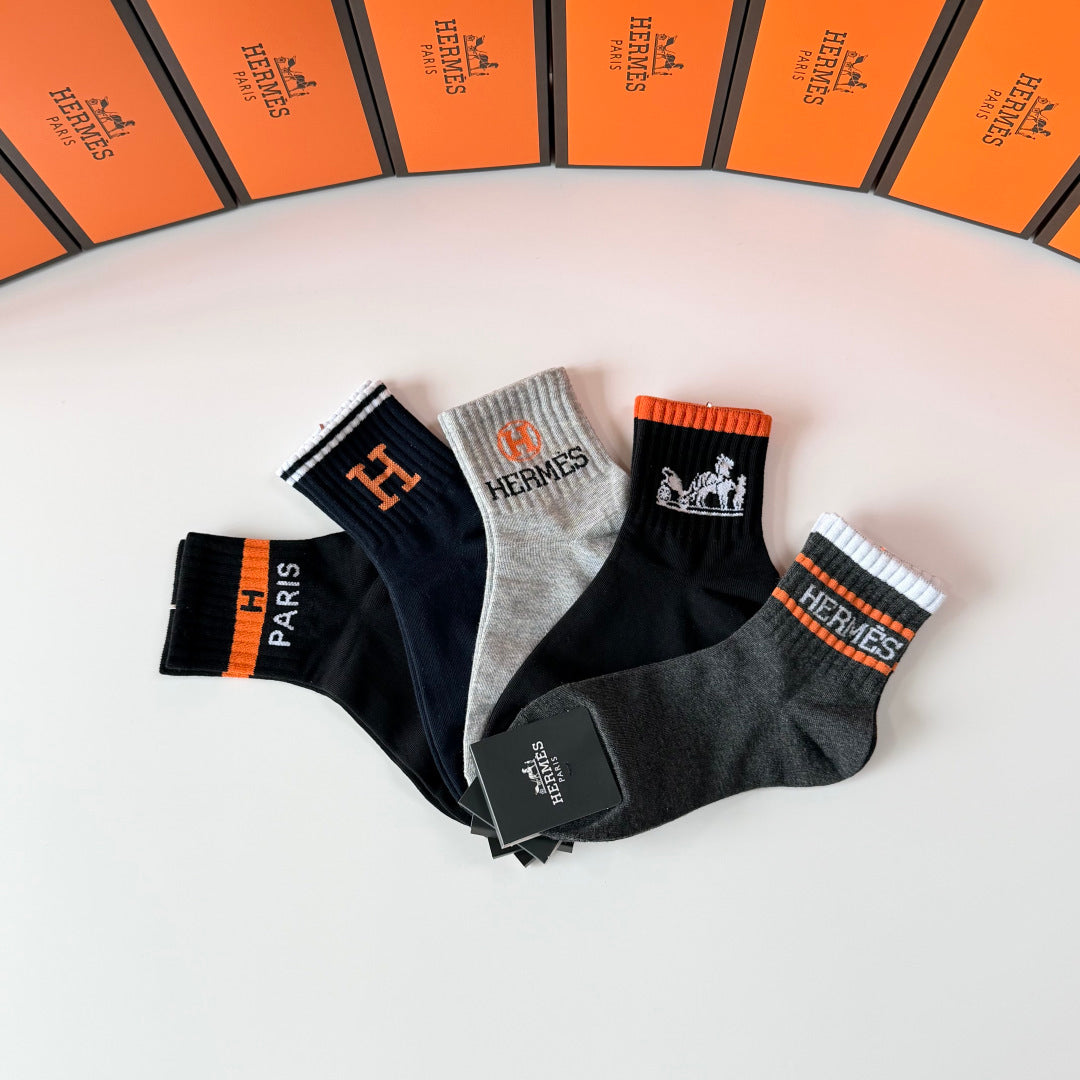 HERMES 26S ANKLE SOCKS 363559 (1 BOX)