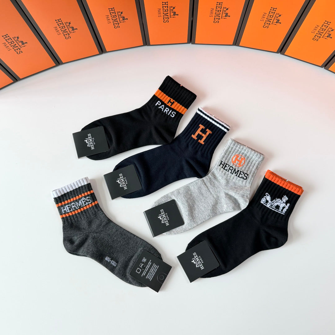 HERMES 26S ANKLE SOCKS 363559 (1 BOX)