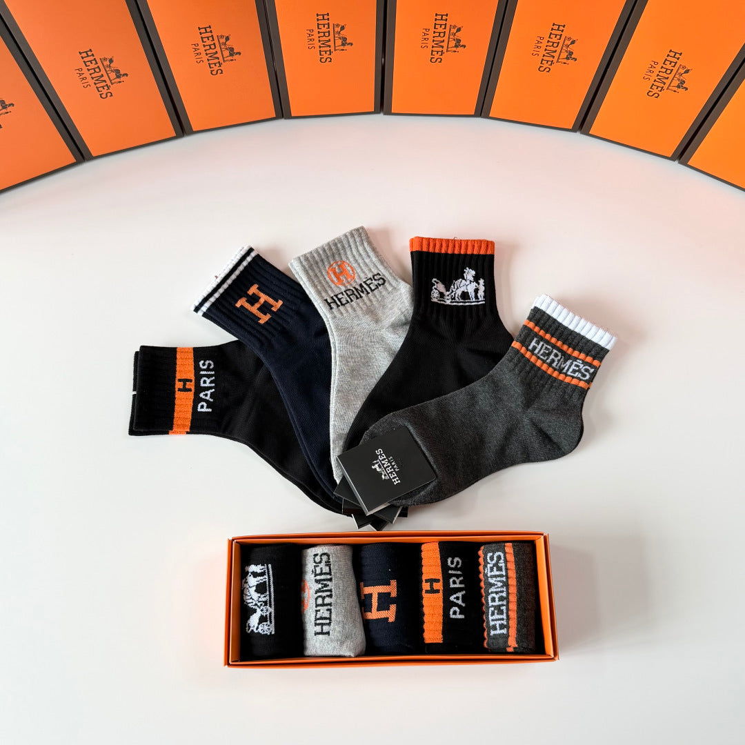 HERMES 26S ANKLE SOCKS 363559 (1 BOX)