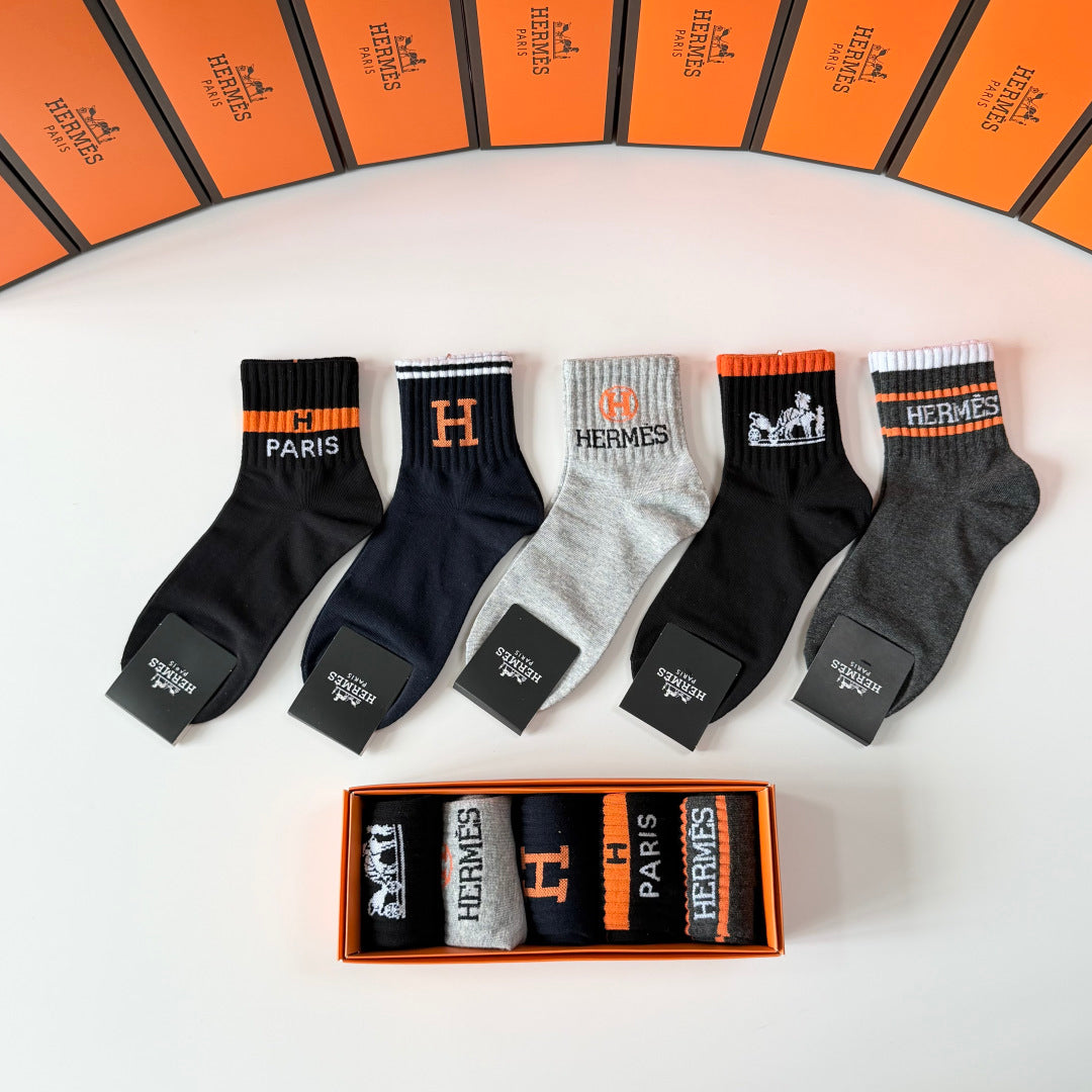 HERMES 26S ANKLE SOCKS 363559 (1 BOX)
