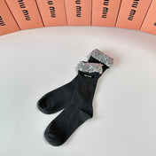 MIUMIU 26S CREW SOCKS 394024 (1 BOX)