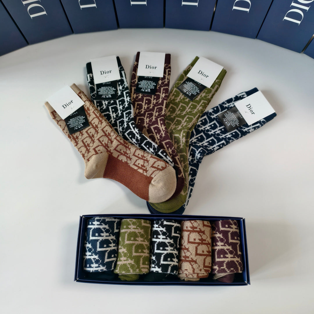 DIOR 26S CREW SOCKS 394043 (1 BOX)