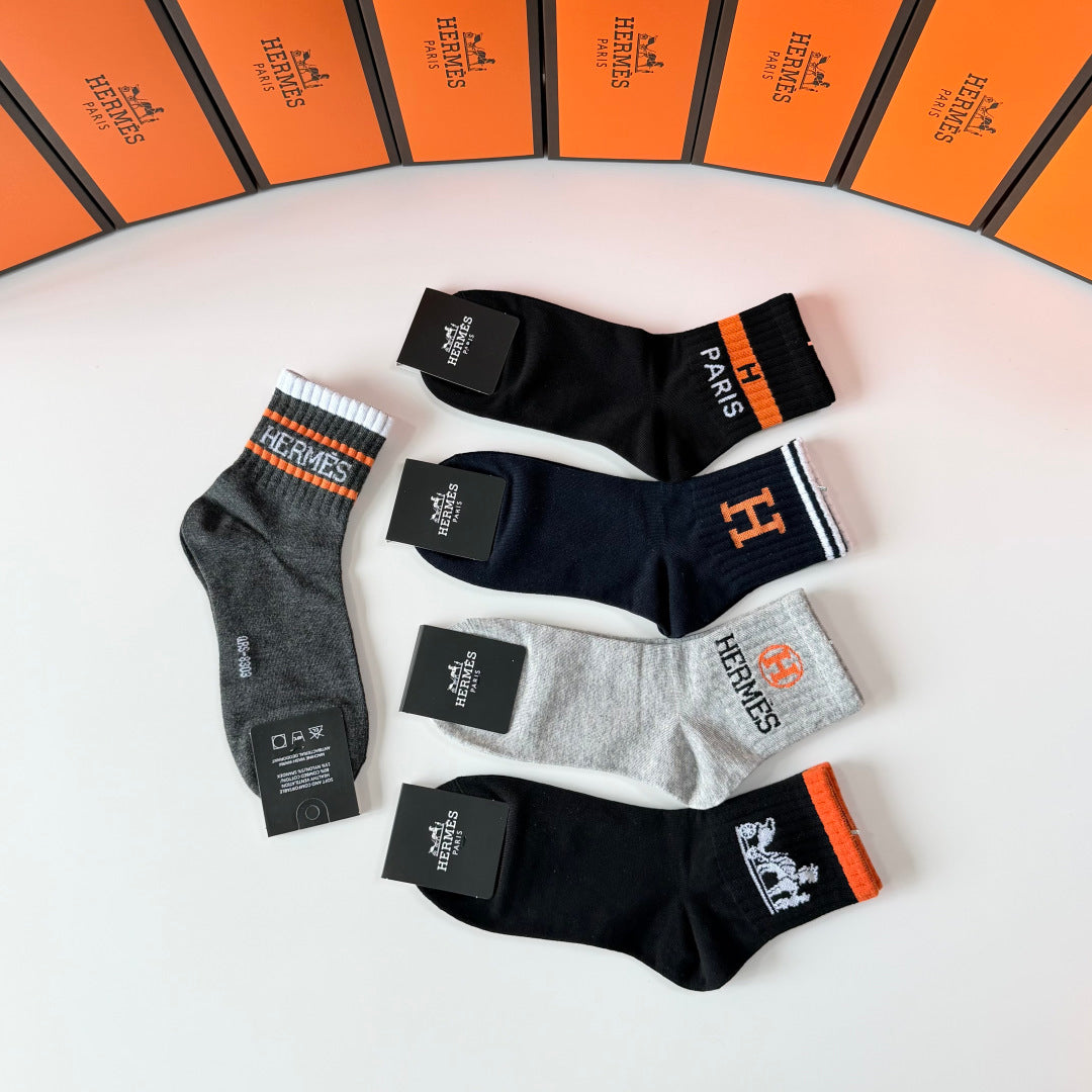 HERMES 26S ANKLE SOCKS 395220 (1 BOX)