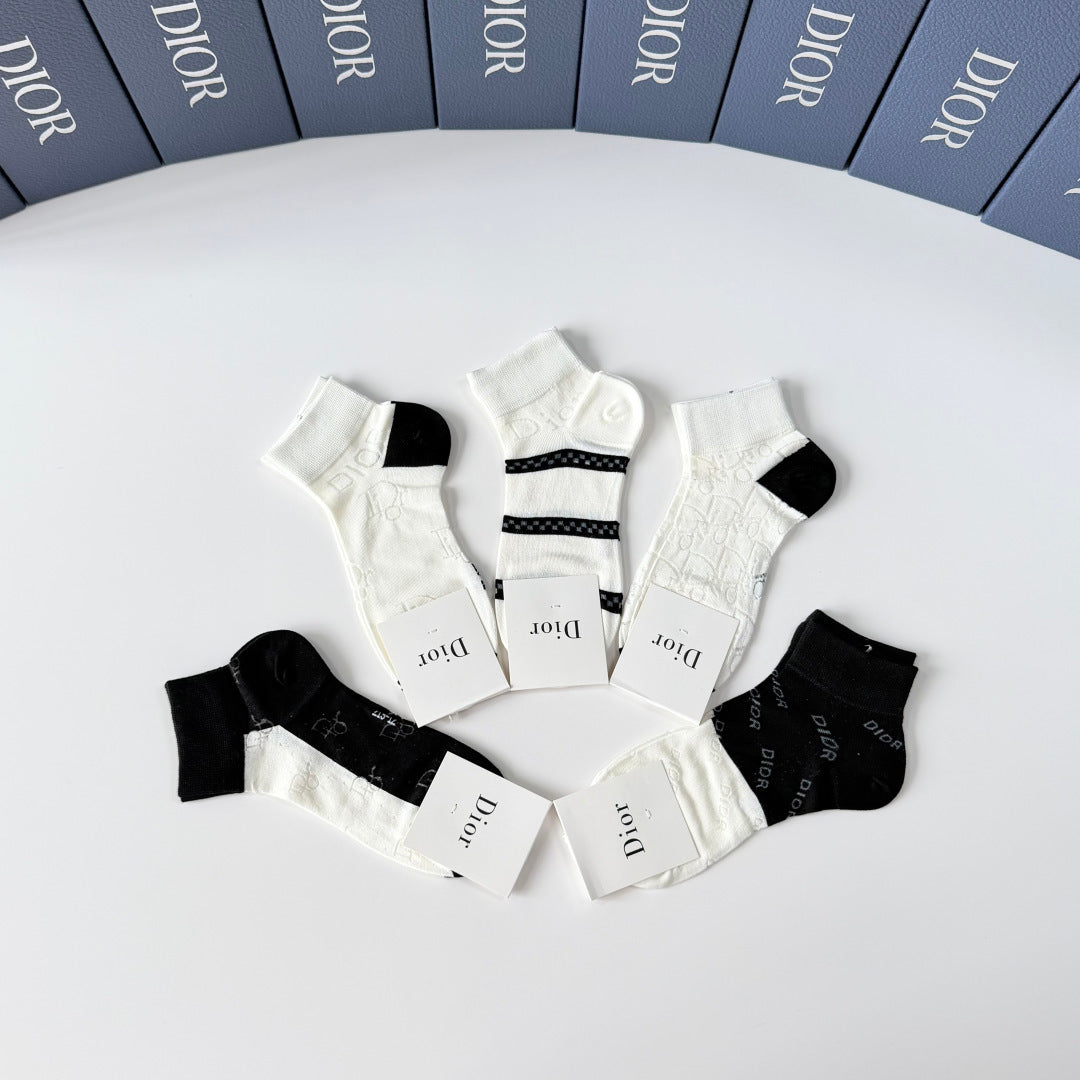 DIOR 26S ANKLE SOCKS 400143 (1 BOX)