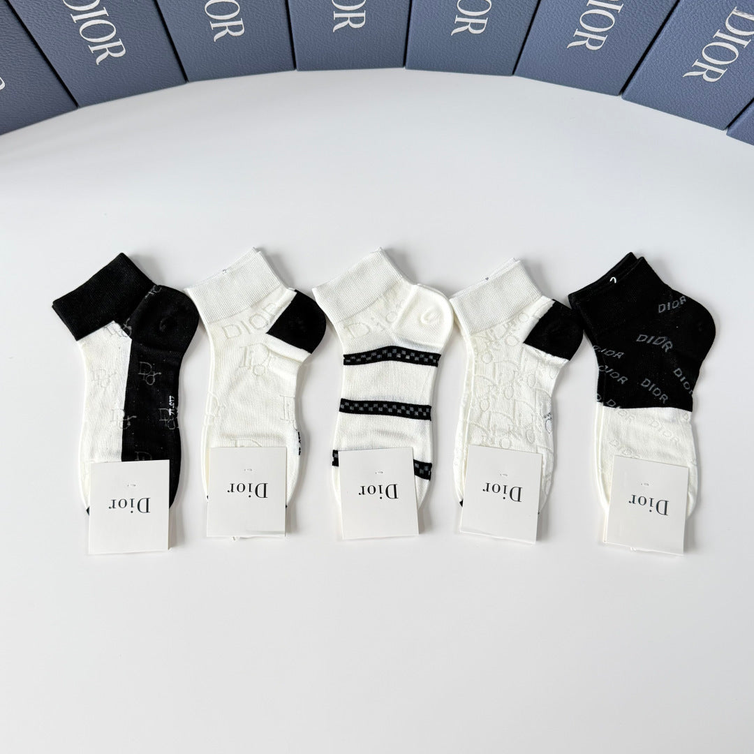 DIOR 26S ANKLE SOCKS 400143 (1 BOX)