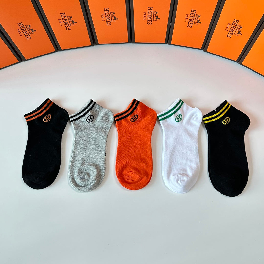 HERMES 26S ANKLE SOCKS 400152 (1 BOX)