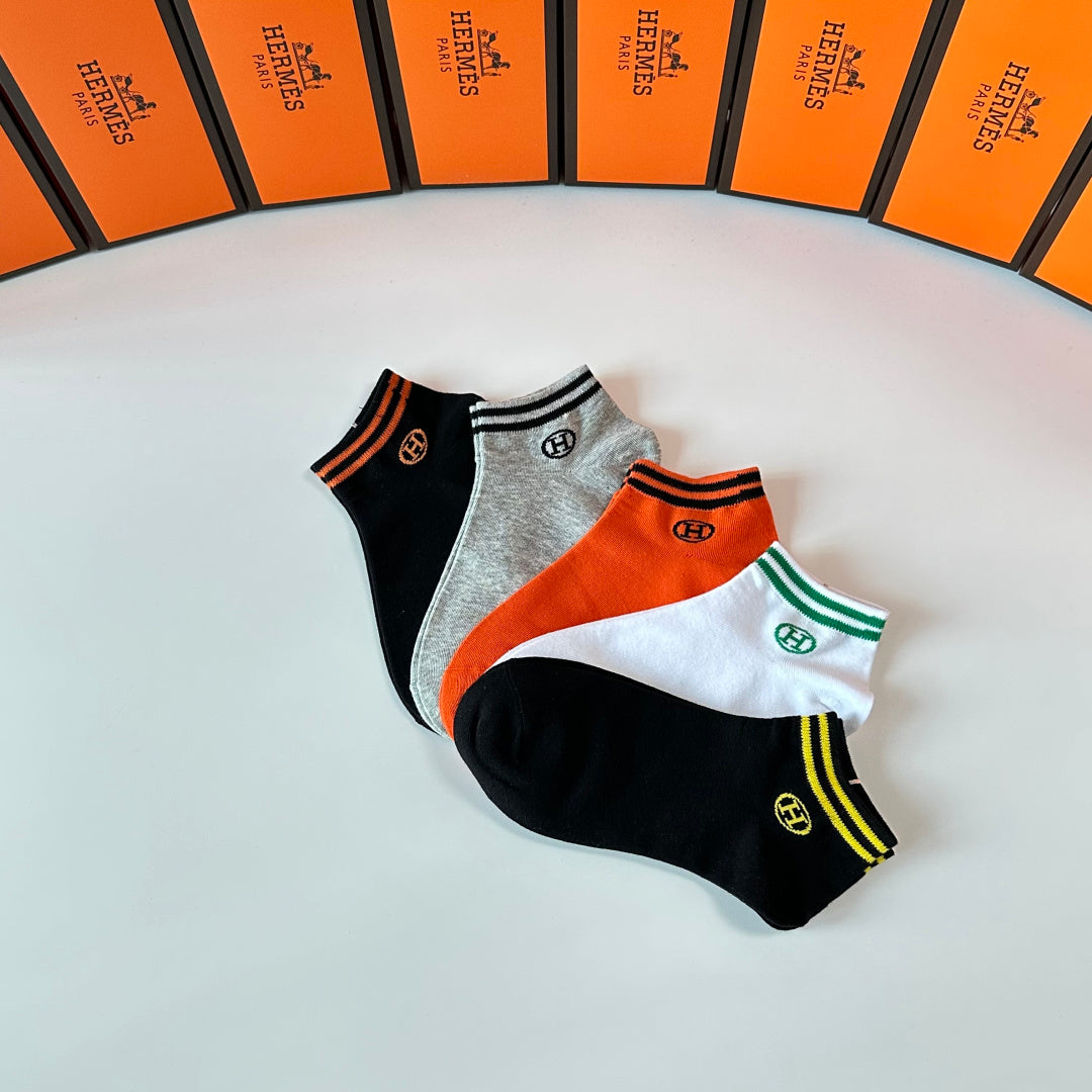 HERMES 26S ANKLE SOCKS 400152 (1 BOX)