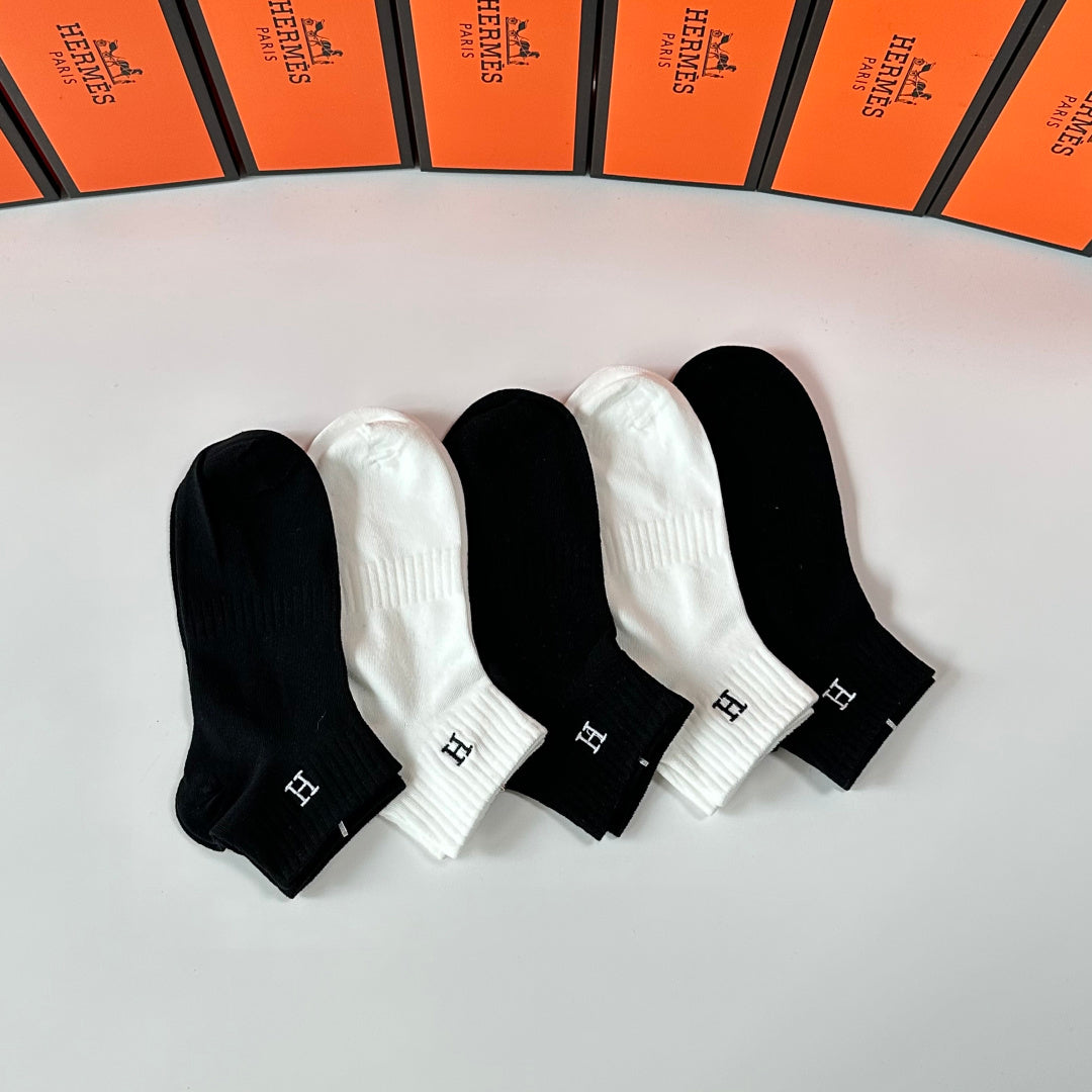 HERMES 26S ANKLE SOCKS 402504 (1 BOX)