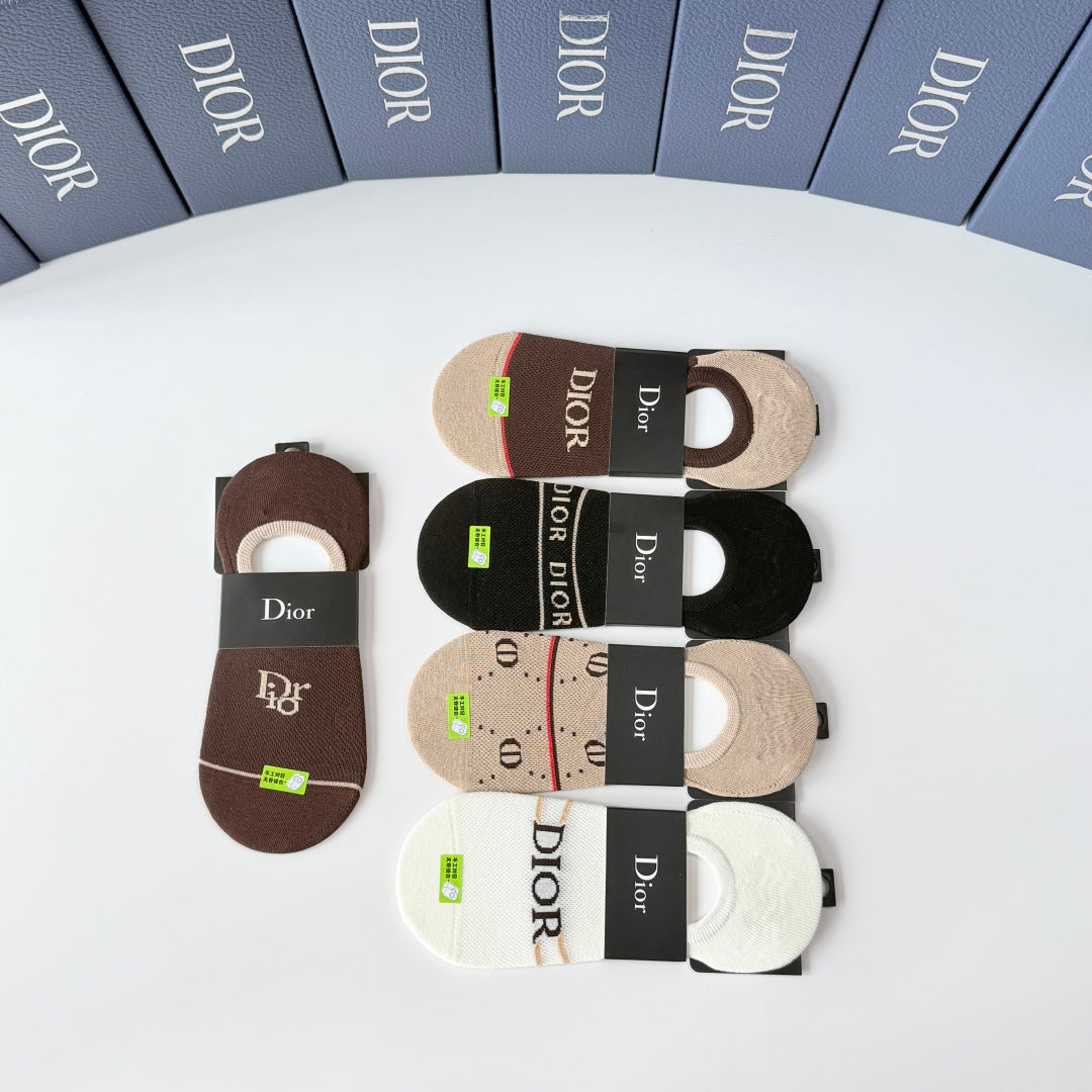 DIOR 26S NO-SHOW SOCKS 415705 (1 BOX)