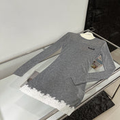 MIU LACE DRESS IN COTTON 265835