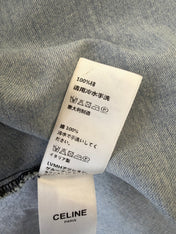 CELINE 26S LONG SHORT SLEEVE DENIM DRESS 366