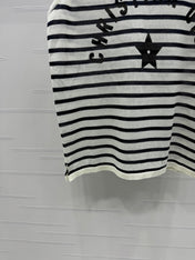 Dior 25 Striped Black White Tank Top