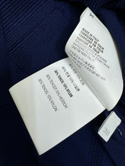 MIU 25S RAGLAN CREW NECK STRIPED KNIT SWEATER 264106