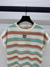 MIU 25S FLYING SLEEVE KNIT SWEATER 264148