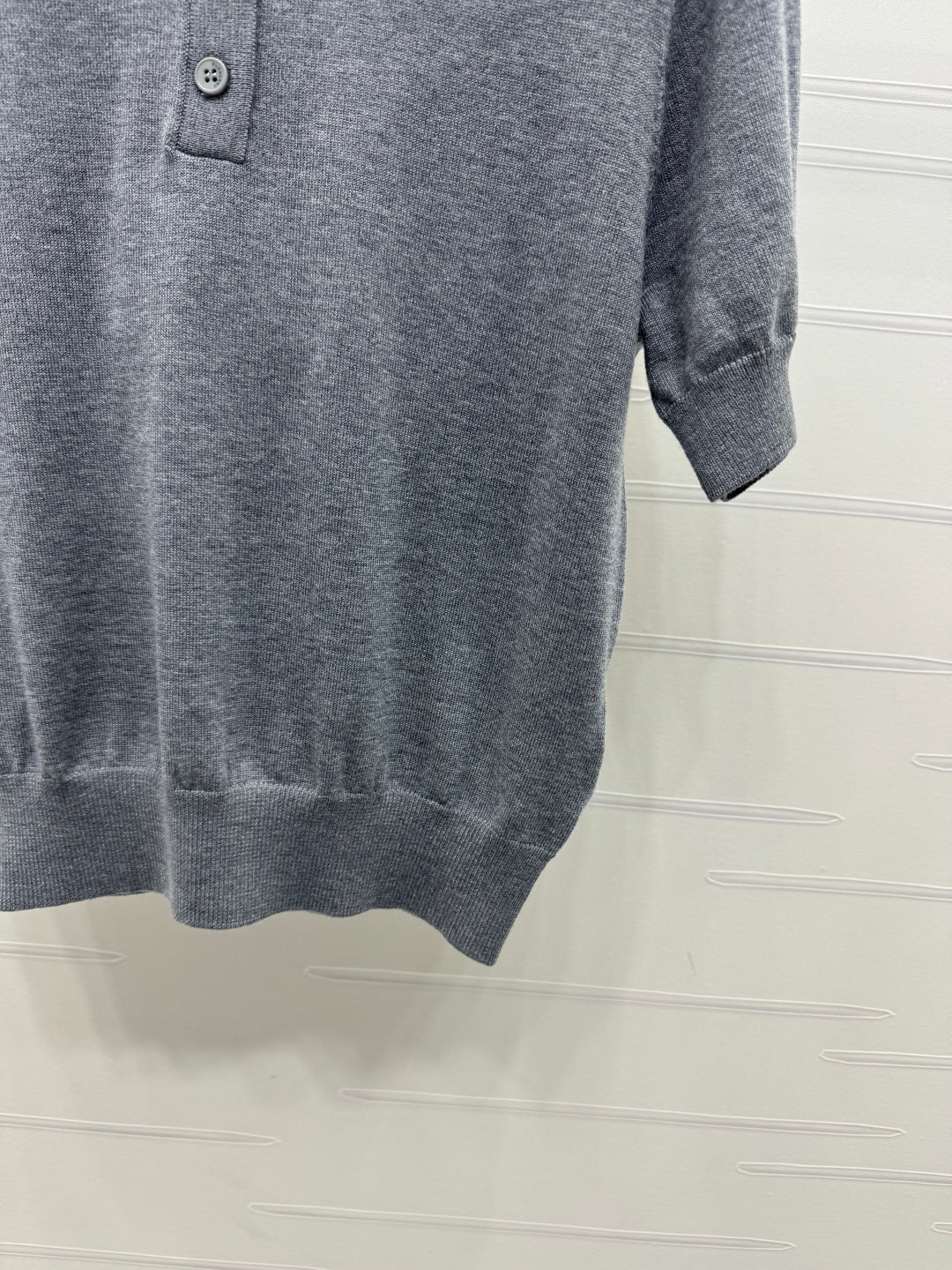 BURBERRY SHORT-SLEEVE KNITTED POLO SHIRT 274846
