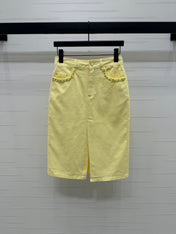 GUCCI SLIT DENIM SKIRT 269444