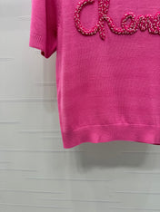 CHANEL SHORT-SLEEVE CREW NECK SWEATER 269418