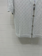 CHANEL SHORT-SLEEVE SEQUINNED KNIT CARDIGAN 269409